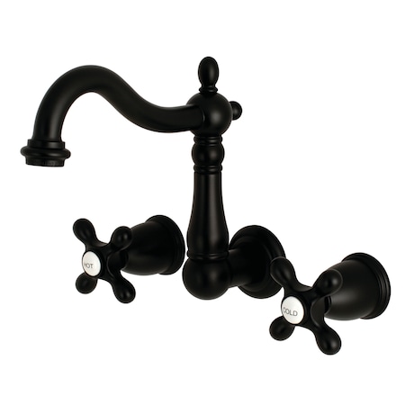 Heritage KS1250AX 8-Inch Center Wall Mount Bathroom Faucet KS1250AX